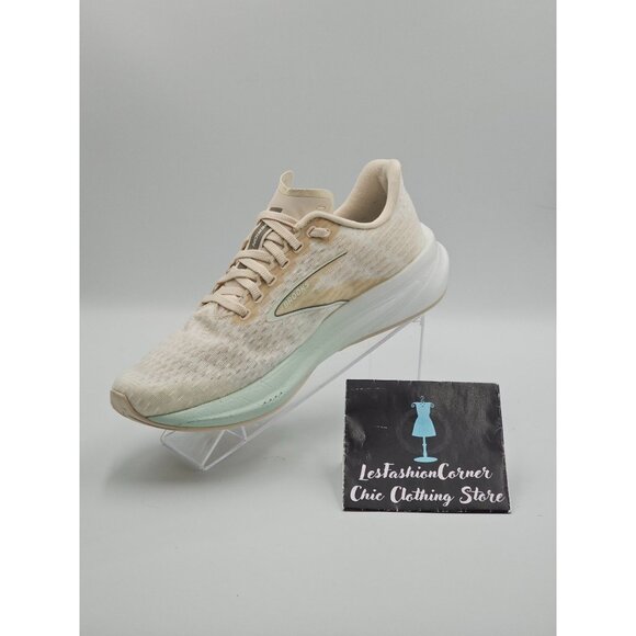 Brooks Women's Beige White Mint Hyperion Tempo Running Shoes Sz 10 2930 - Picture 15 of 16